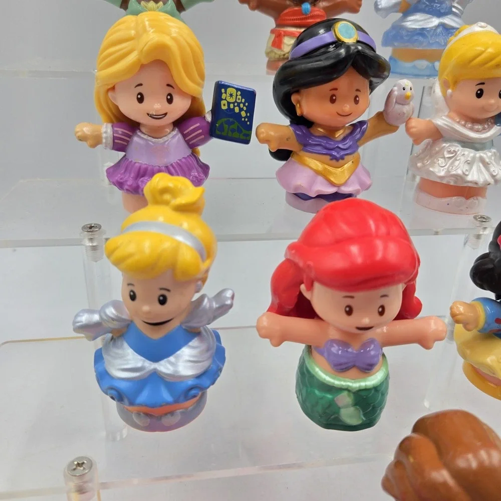 Fisher-Price Little People Disney Princess Prince 10 Mixed Figures +chairs Table